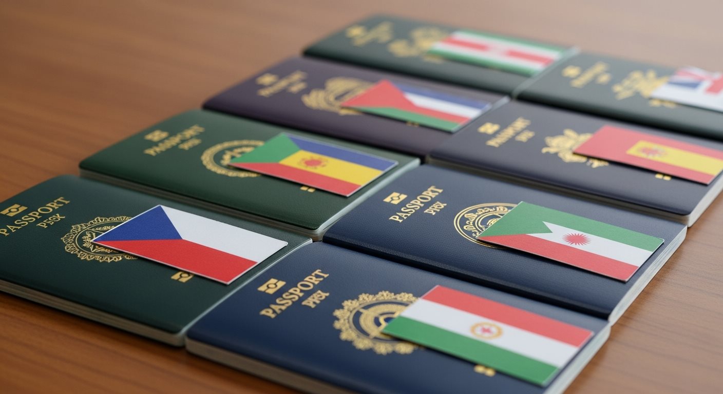 International passports from different eligible countries